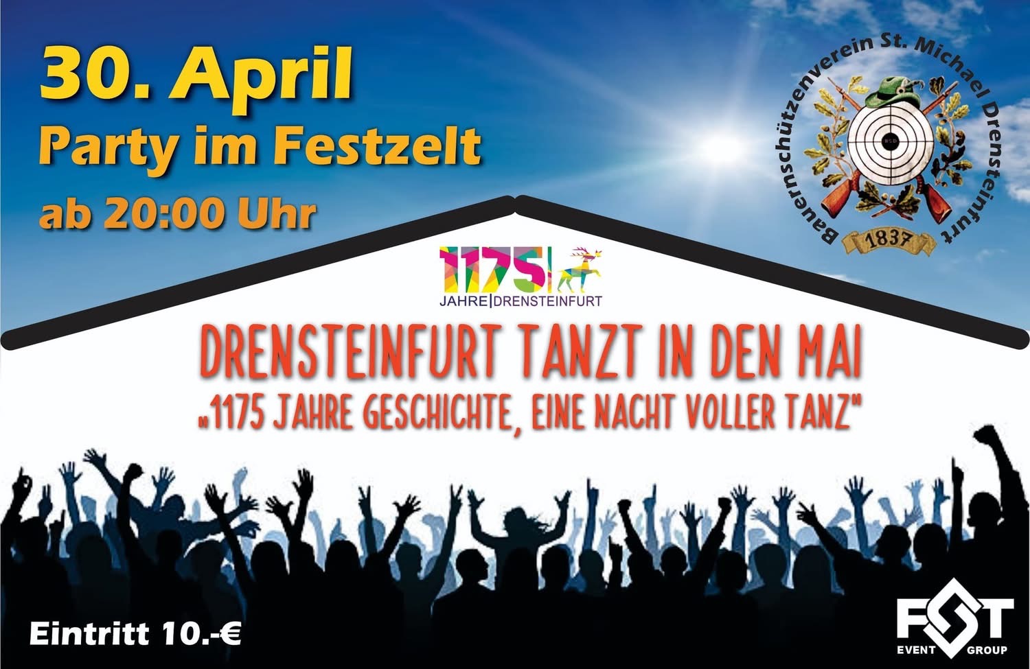 Mitteilung zum Tanz in den Mai