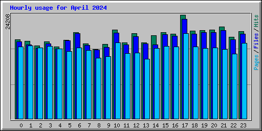 Hourly usage for April 2024